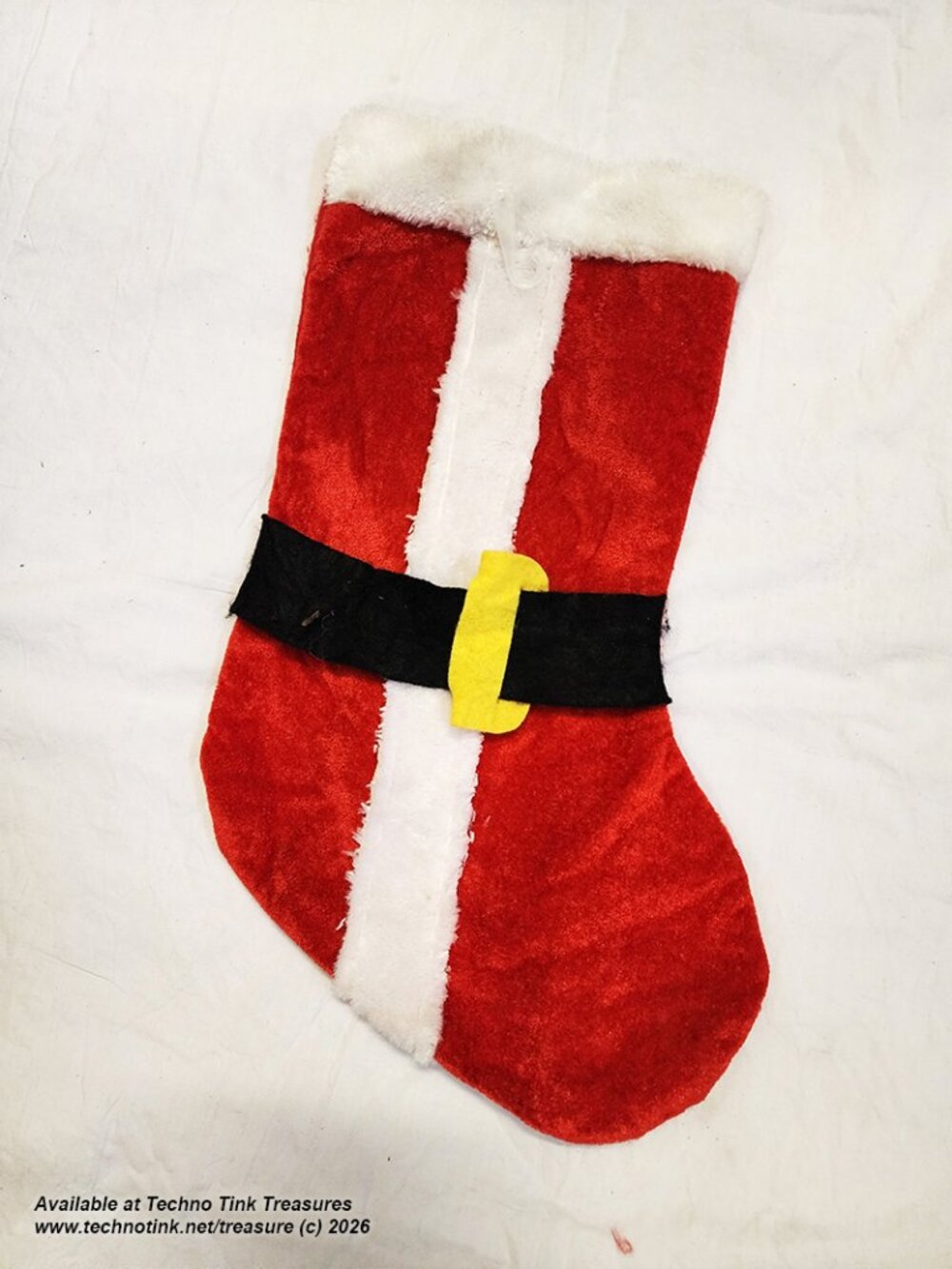 Christmas Stocking - Santa Suit Xmas Suit Felt Stocking